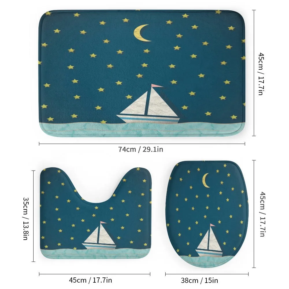 Sailing Boat Night Sky — Detail 1