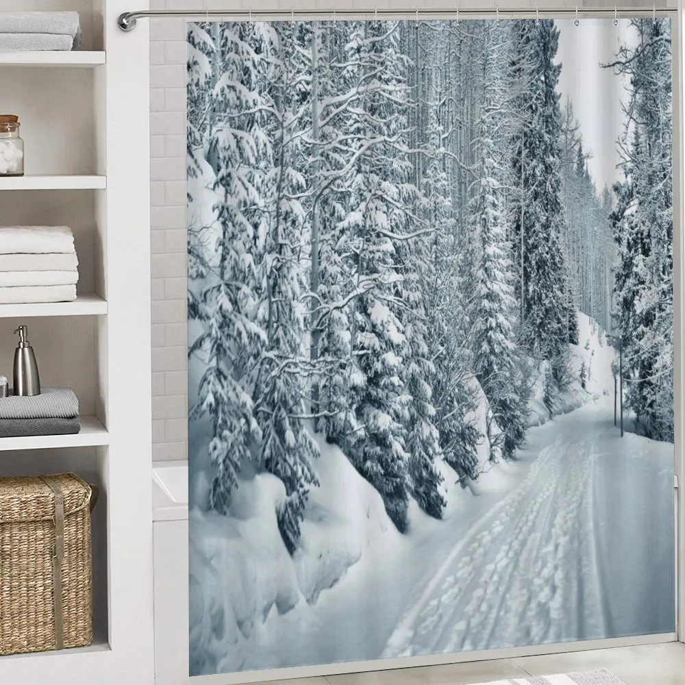 Ski Theme Snowy Road — Detail 4
