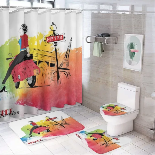 Tower Street Fashion on a shower curtain