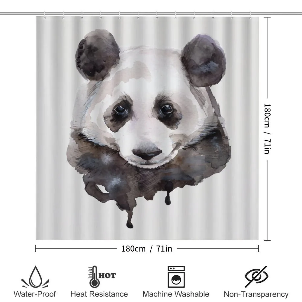 Watercolor Panda Bear — Detail 2