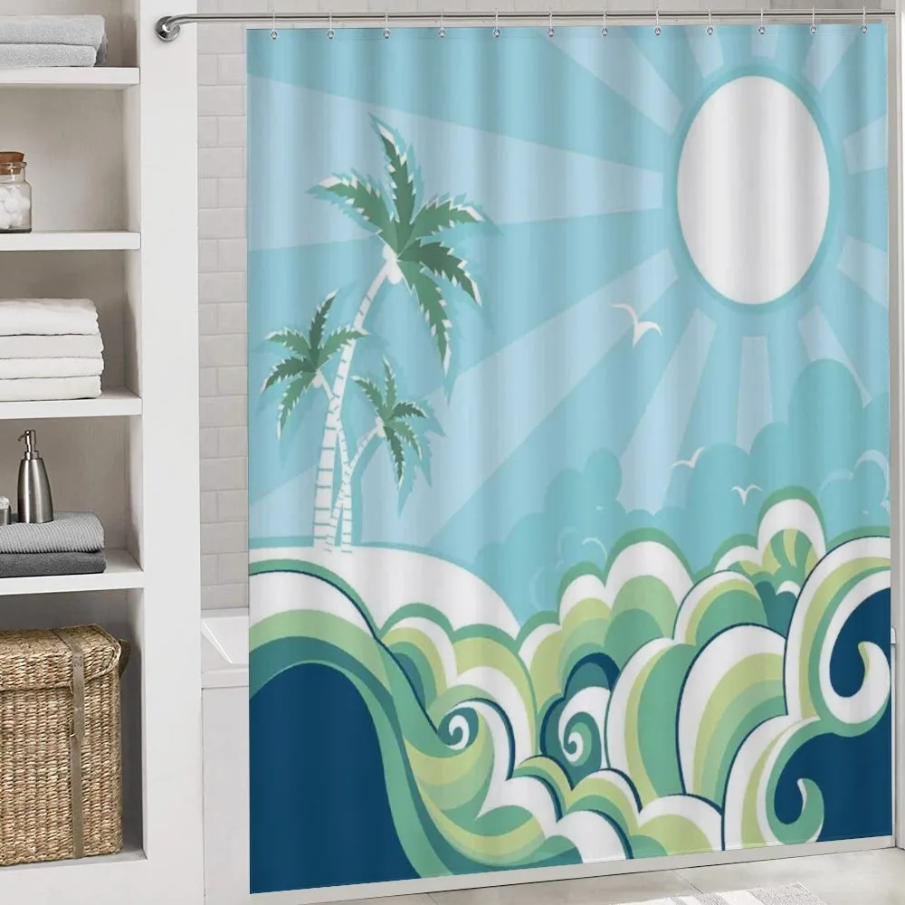 Wavy Sea Palm Trees — Detail 4