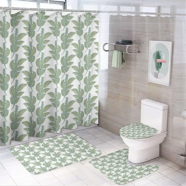 Wild Botanical Blossom Art on a shower curtain