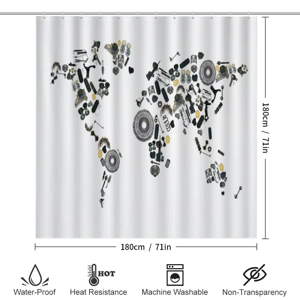 Car Parts World Map — Detail 2