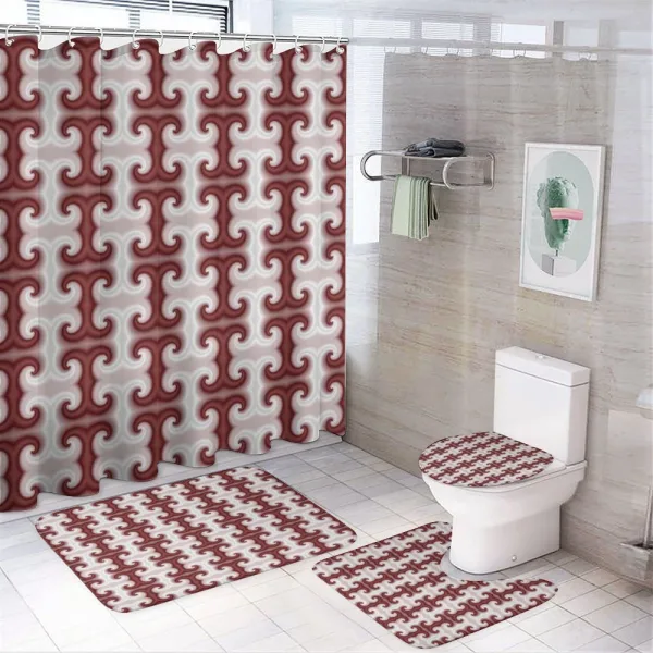 Digital Haze Modern on a shower curtain