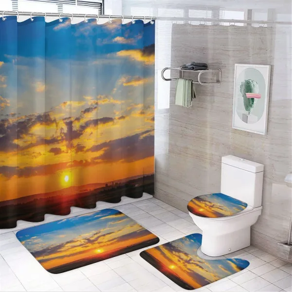 Dramatic Sunset on a shower curtain