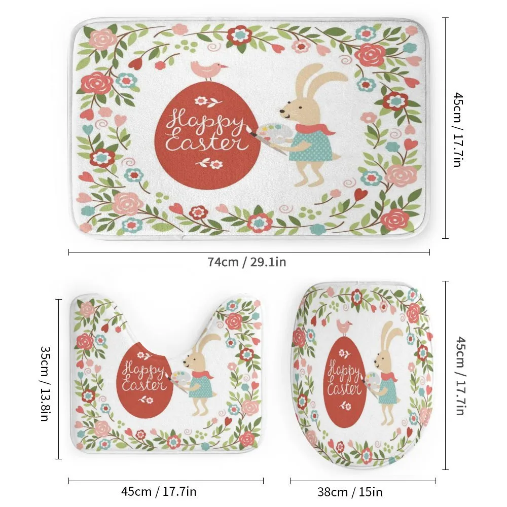 Egg Bunny Bloom Floral Frame — Detail 1