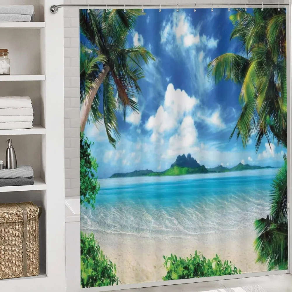 Exotic Seascape Palm Tree — Detail 4