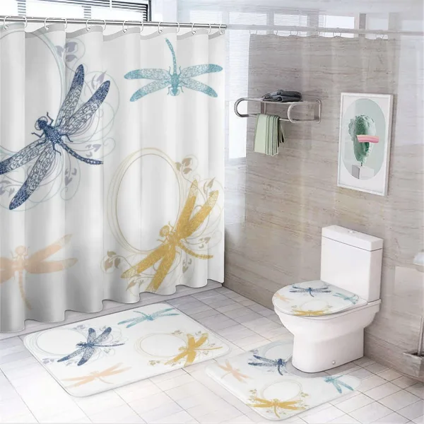 Floral Spring Season on a shower curtain