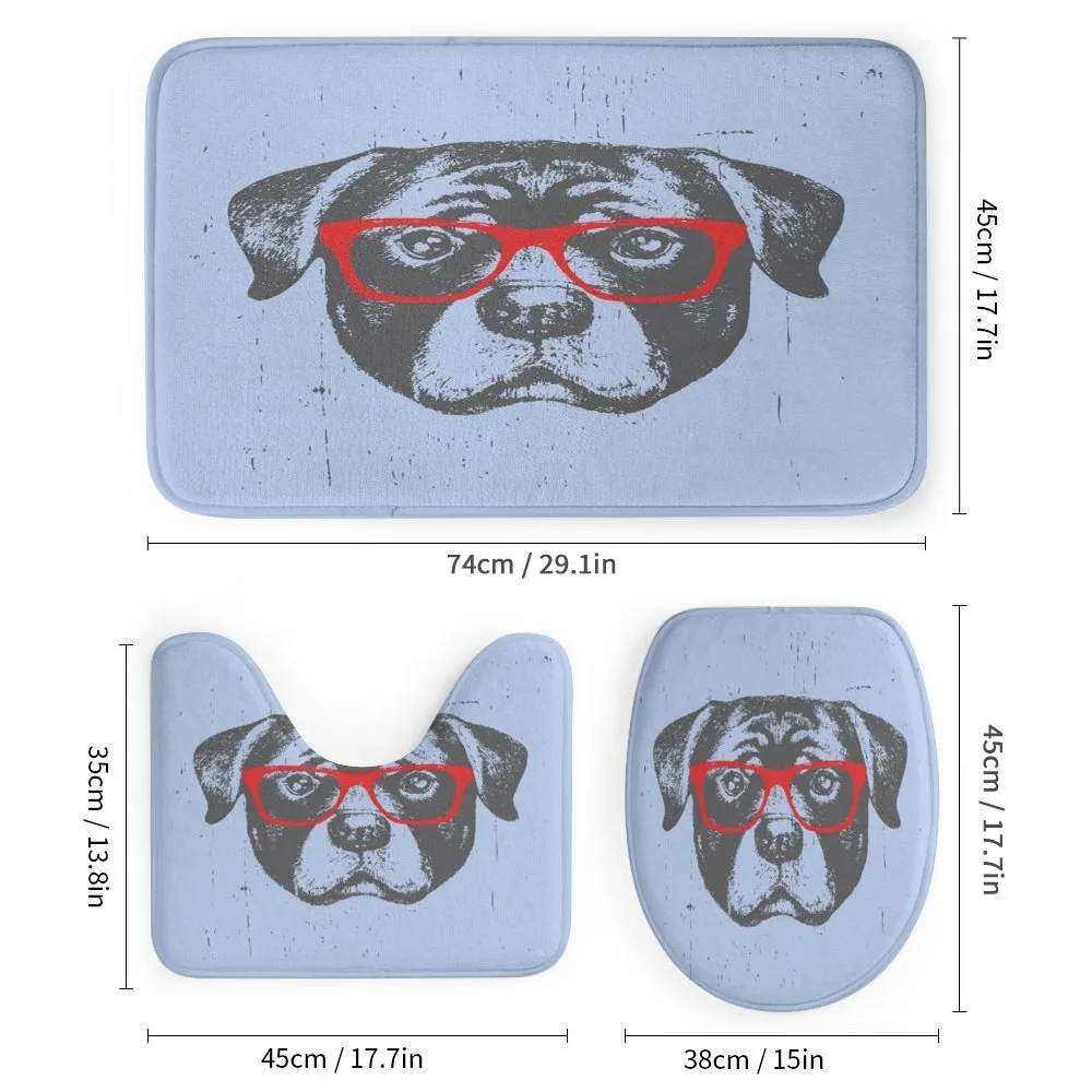 Funny Hipster Dog — Detail 1