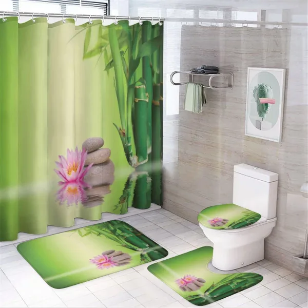 Garden Peaceful Mind on a shower curtain