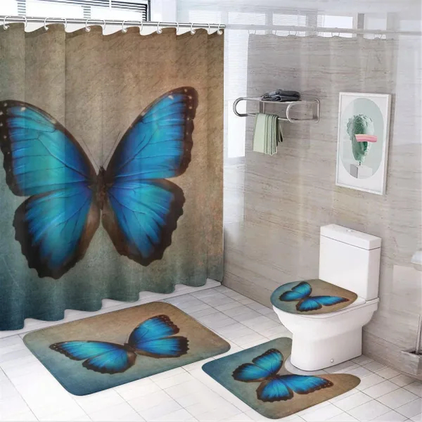 Grunge Style Victorian on a shower curtain