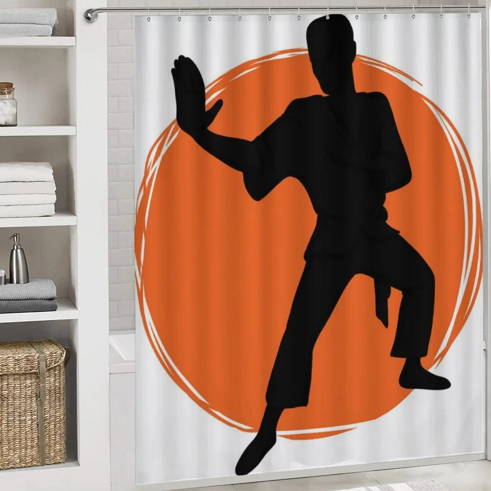 Karate Pose Man in Uniforms — Detail 4
