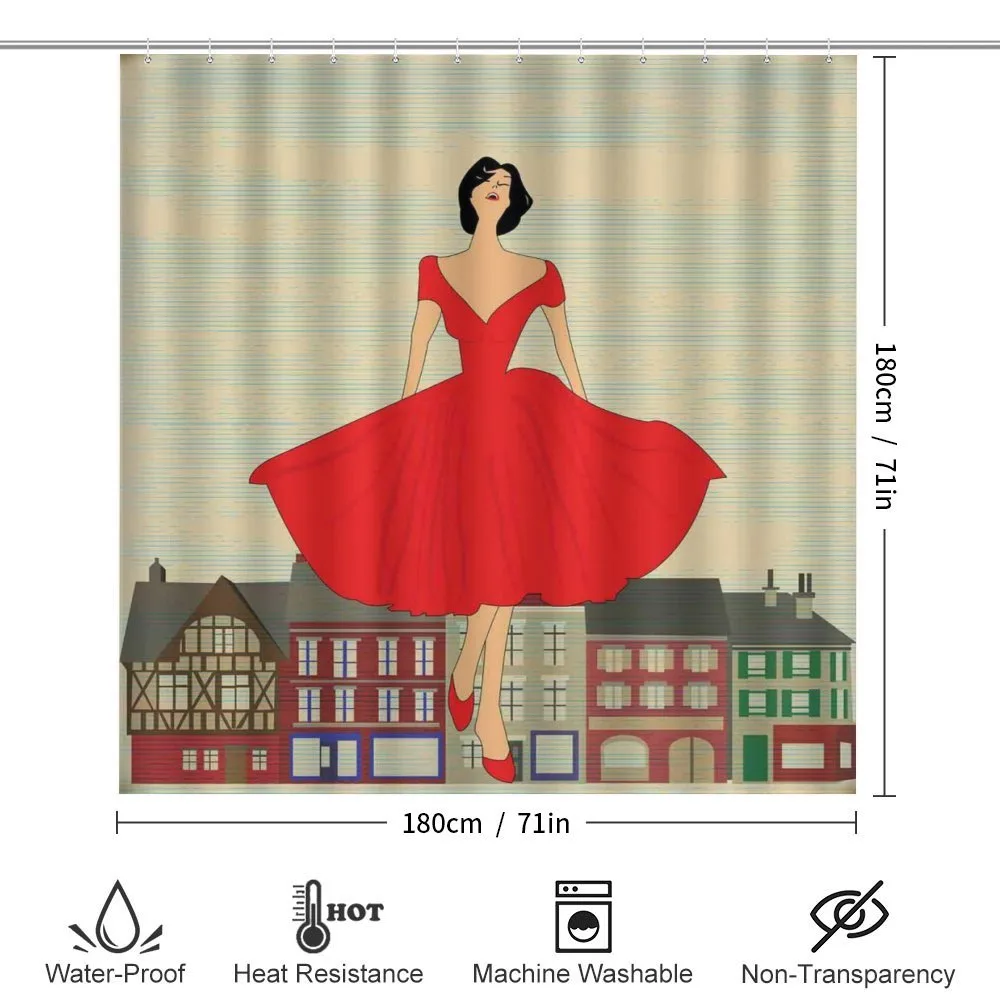Lady in Red Dress — Detail 2