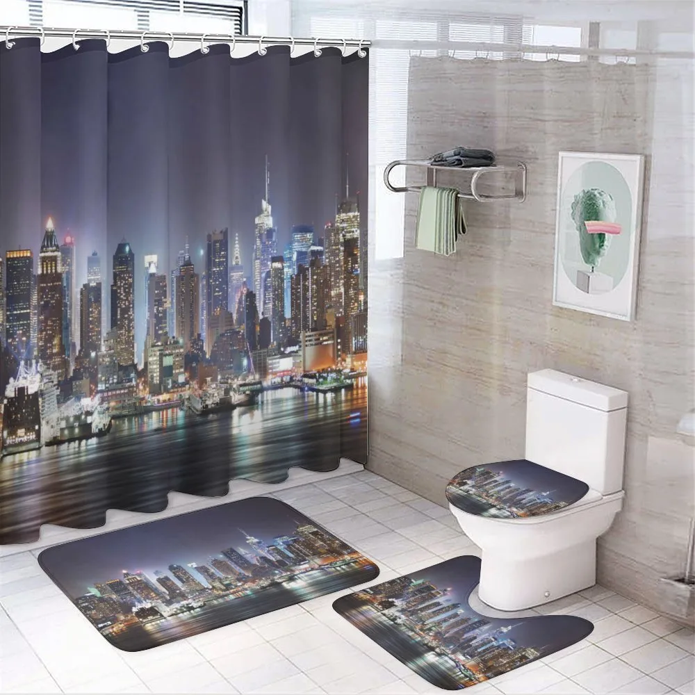 Manhattan Skyline at Night — Your design