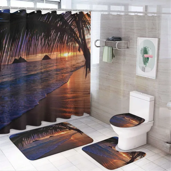 Pacific Sunrise Lanikai on a shower curtain