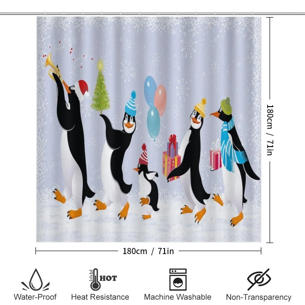 Penguins in Caps — Detail 2