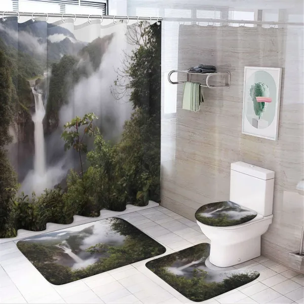 San Rafael Waterfalls on a shower curtain