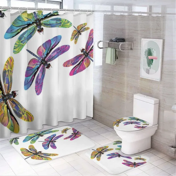 Sixties Style Animals on a shower curtain