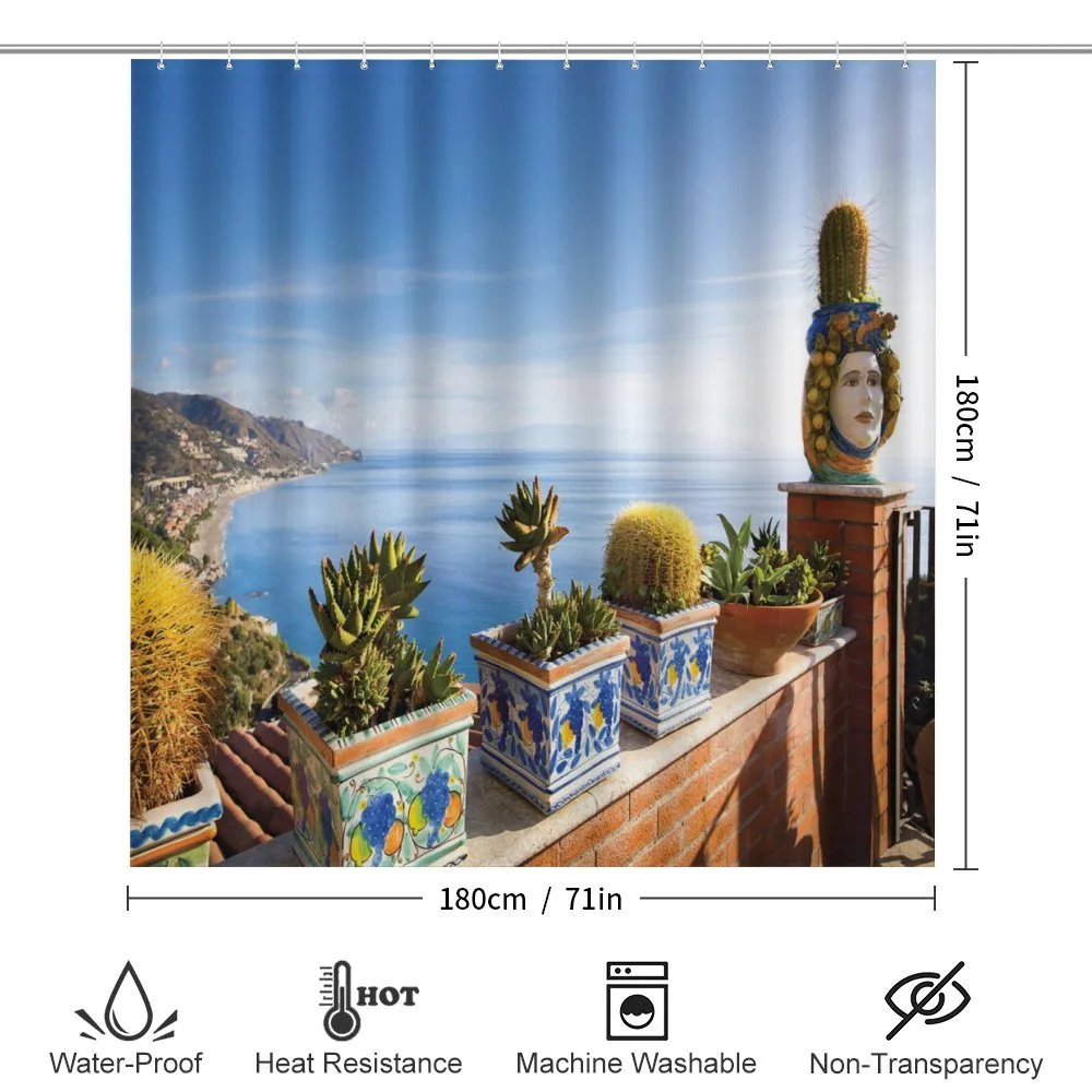 Taormina Coastline Photo — Detail 2