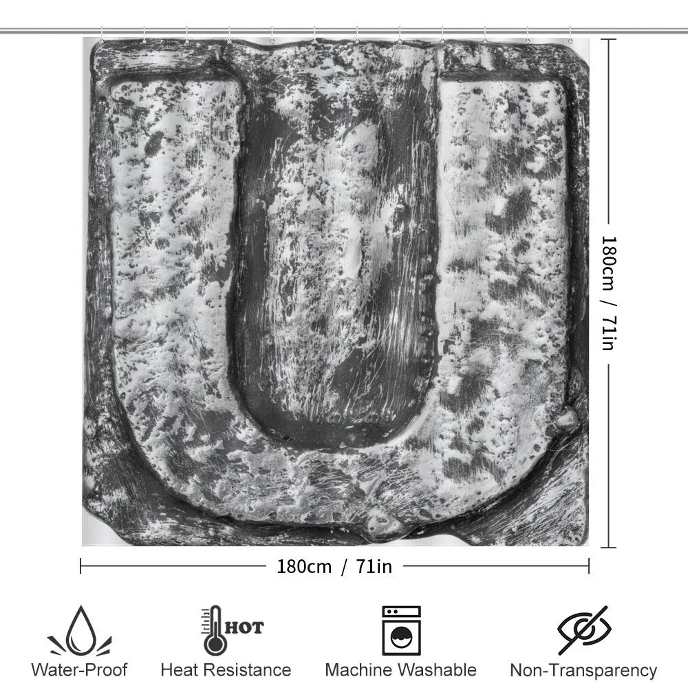 Uppercase U Grey Tones — Detail 2
