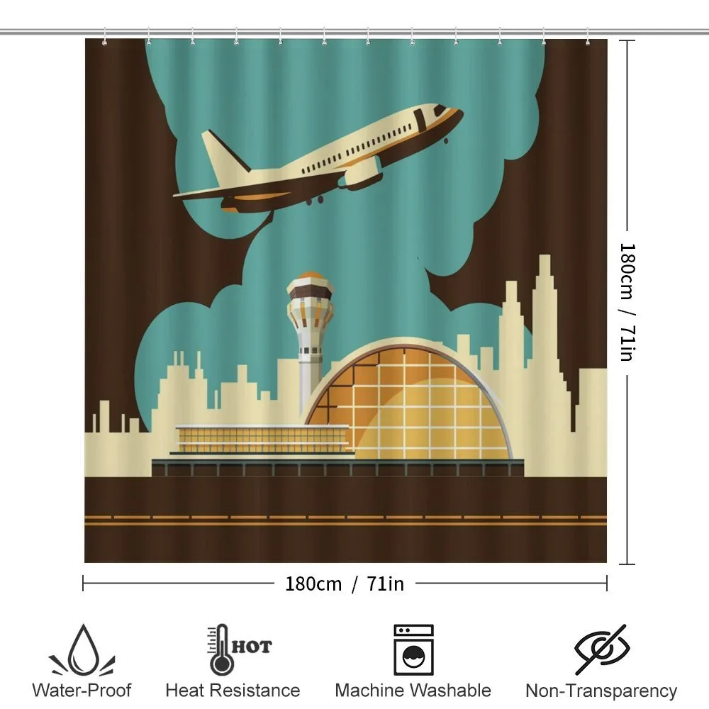Airfield Plane and City — Detail 2