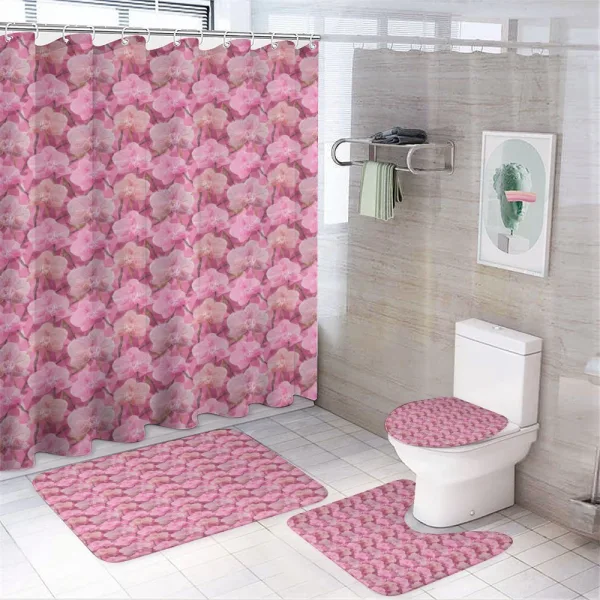 Blooming Floral Garden on a shower curtain
