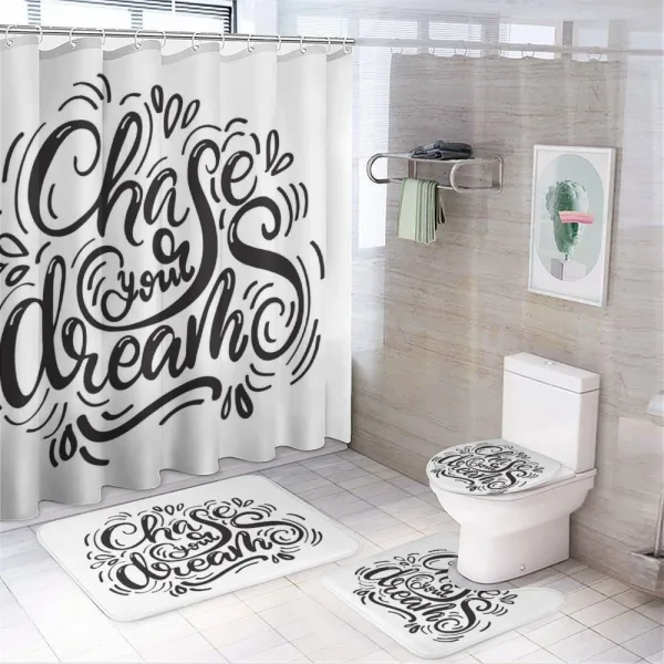Chase Your Dreams on a shower curtain