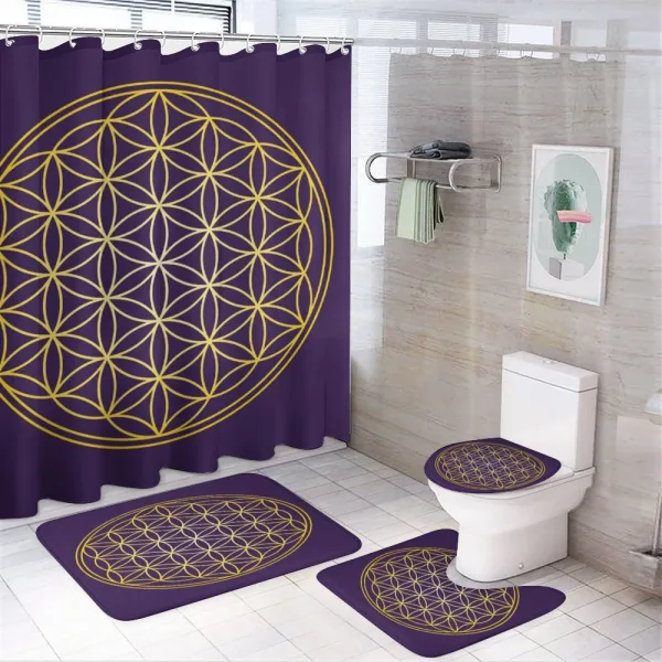 Circle Overlap on a shower curtain