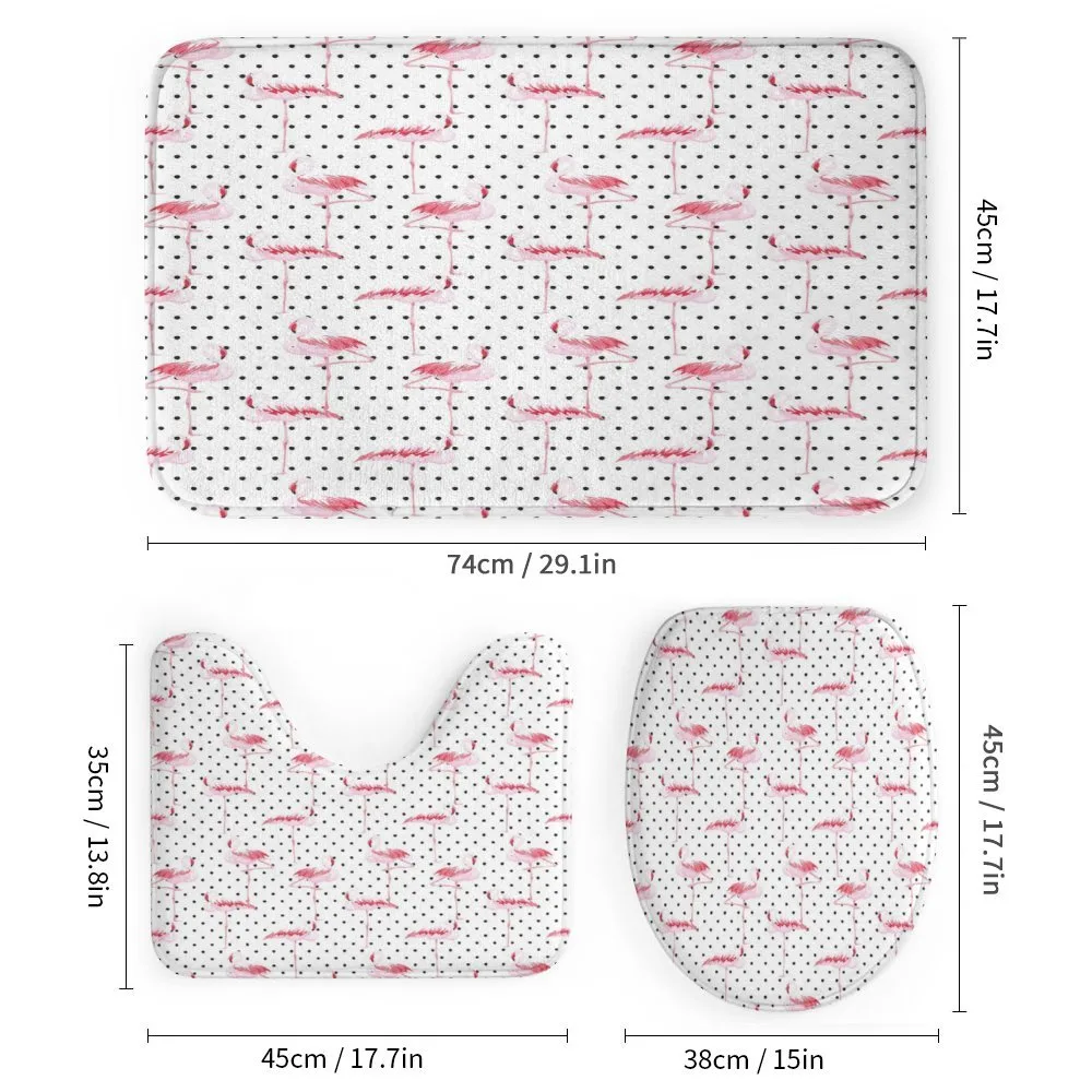 Flamingo Birds Polka Dots — Detail 1