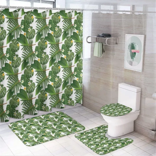 Giant Banana Coconut on a shower curtain