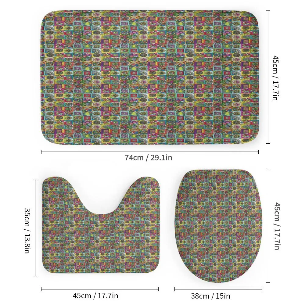 Grid Geometric Squares — Detail 1