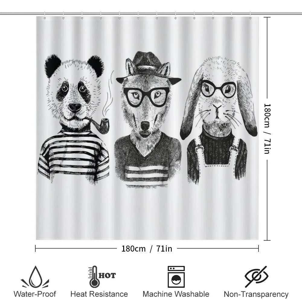 Hipster Panda Cigar Fox — Detail 2