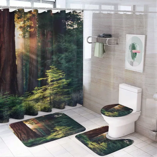 Nevada Morning Sun on a shower curtain