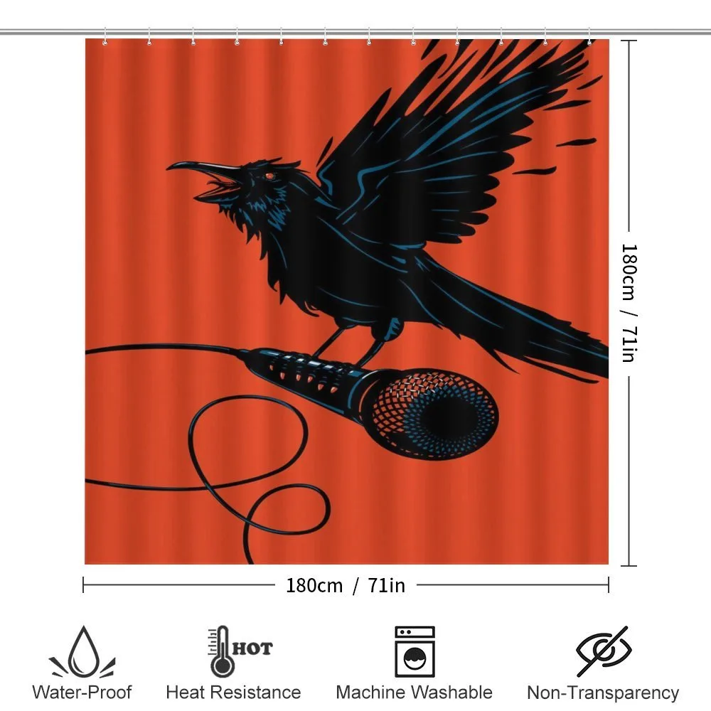 Raven with Microphone — Detail 2
