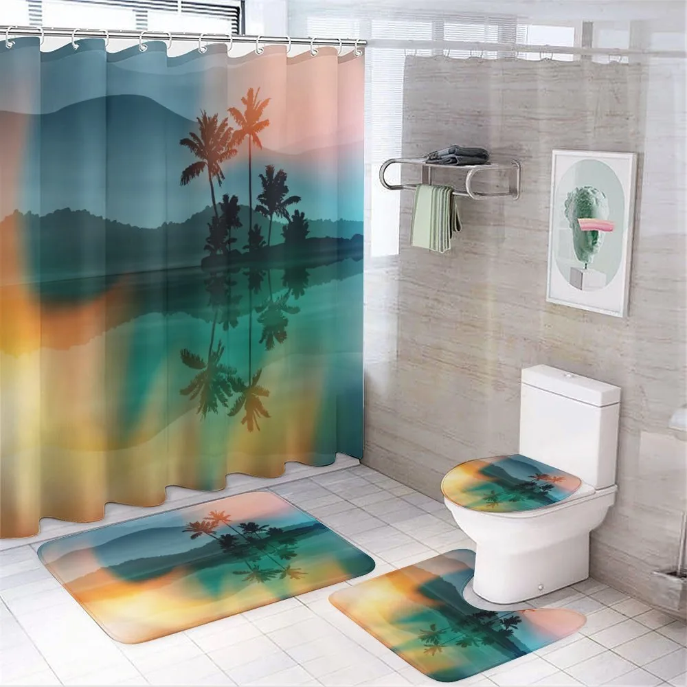 Sea and Palm Trees Art — Your design