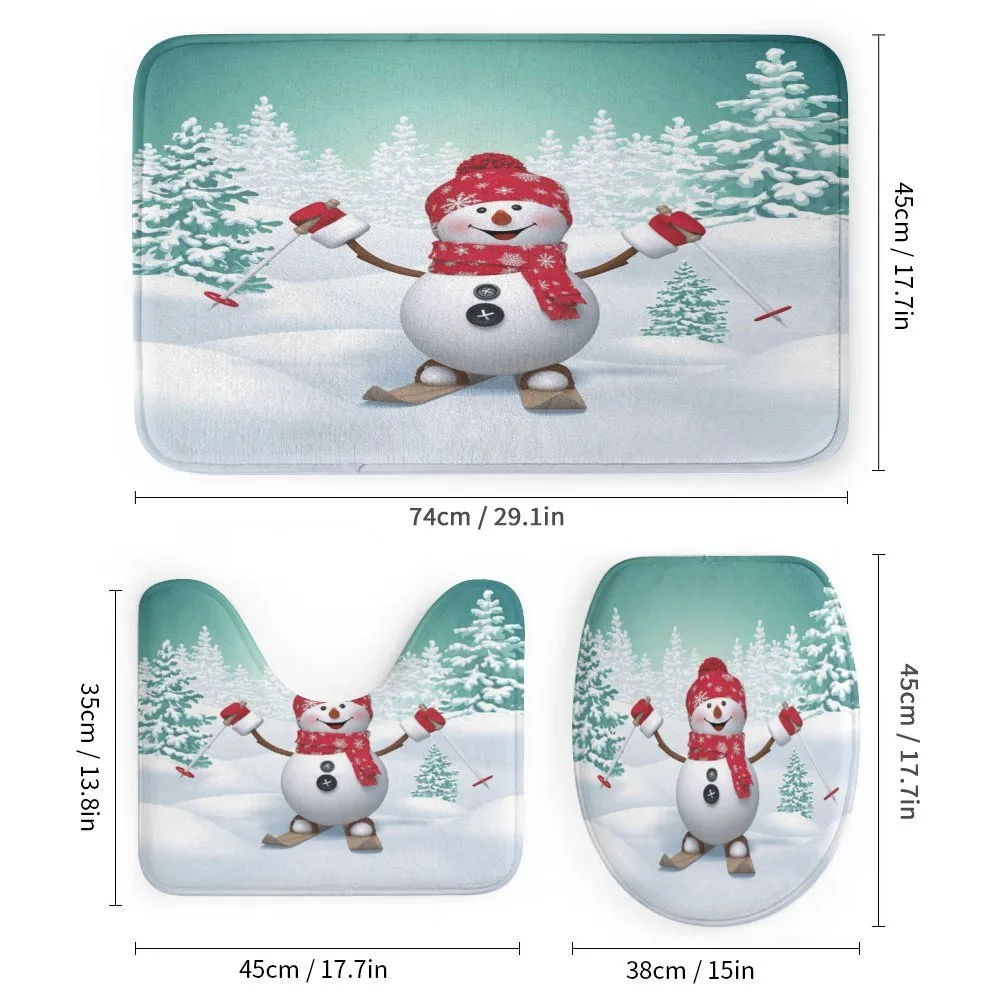 Skiing Snowman Trees — Detail 1