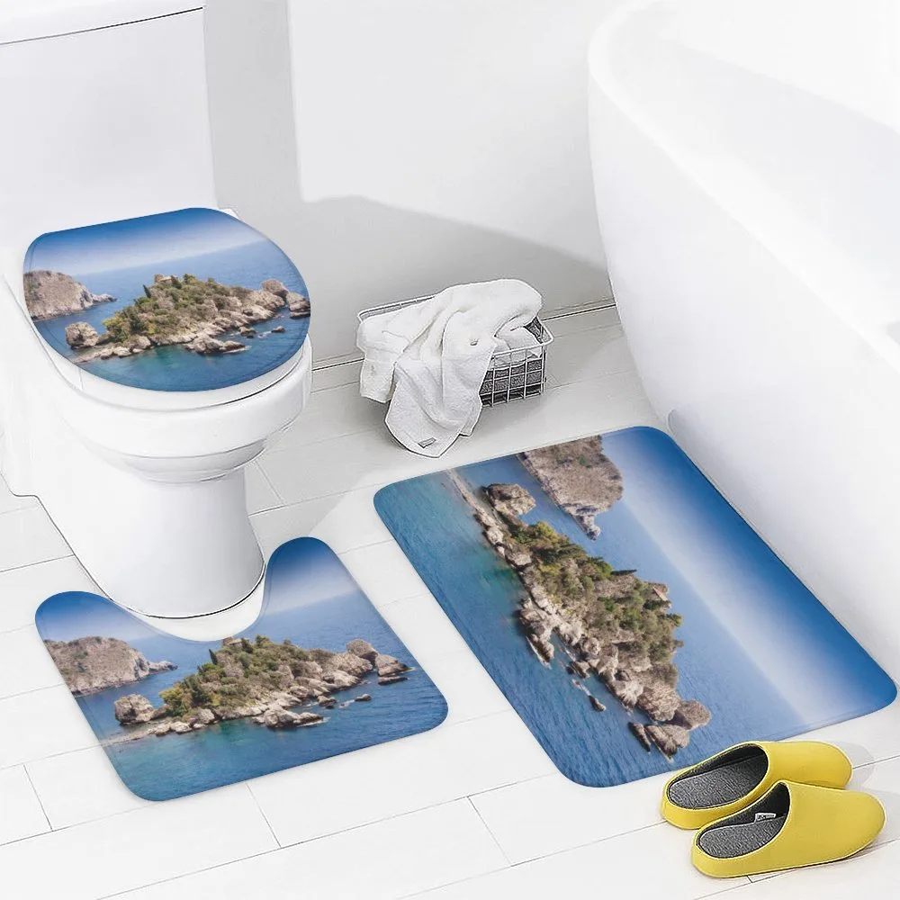Taormina Beach Rocky Island — Detail 3