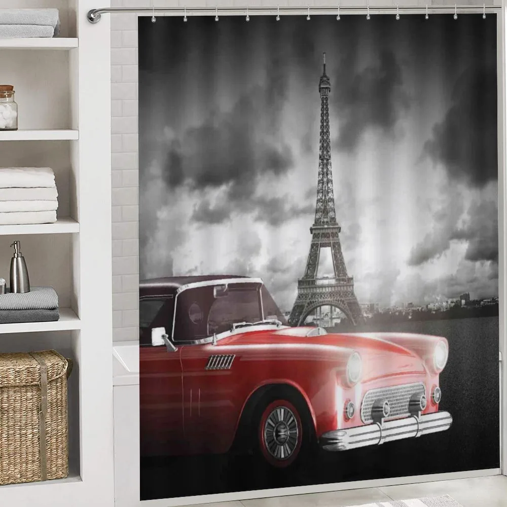 Vintage Car and Eiffel — Detail 4