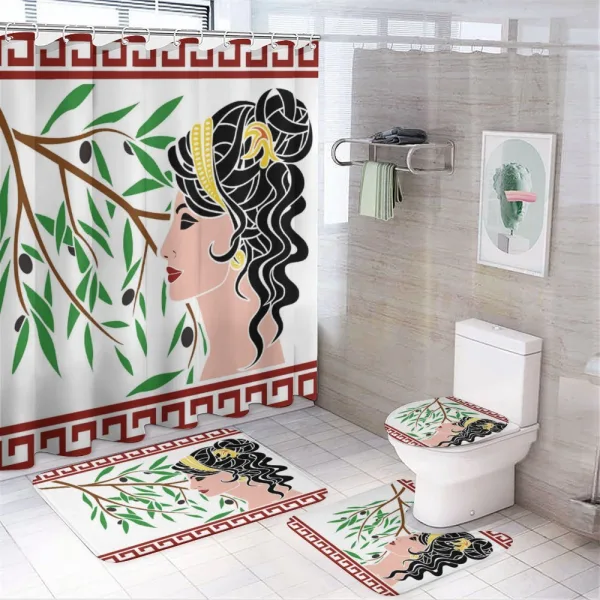 Aphrodite Profile on a shower curtain