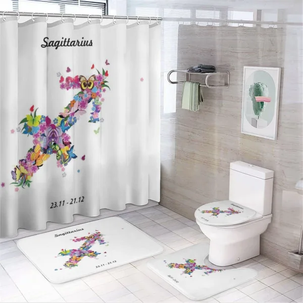 Arrow Flowers on a shower curtain