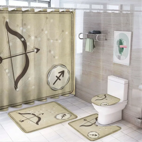 Bow Silhouette on a shower curtain