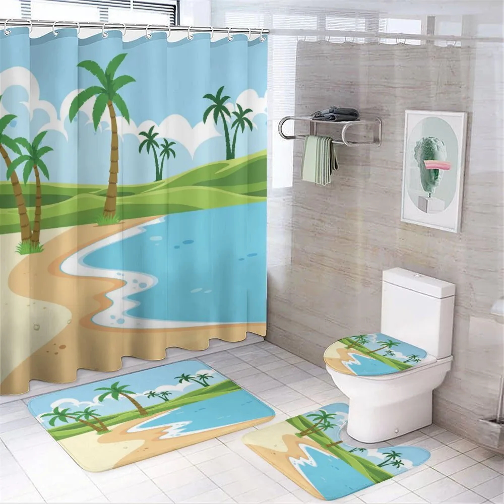 Coast with Grass Palm — Your design