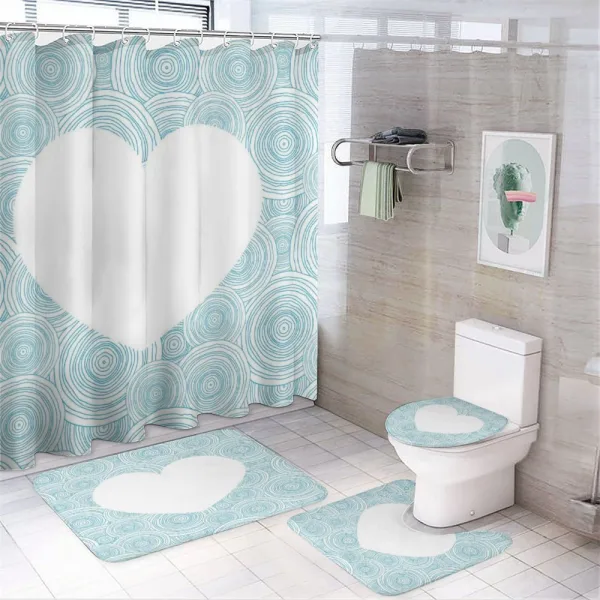 Concentric Circles on a shower curtain