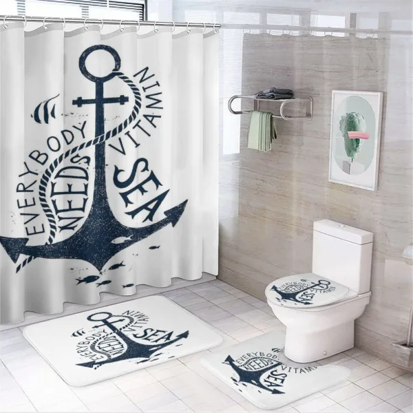 Everybody Needs Sea on a shower curtain