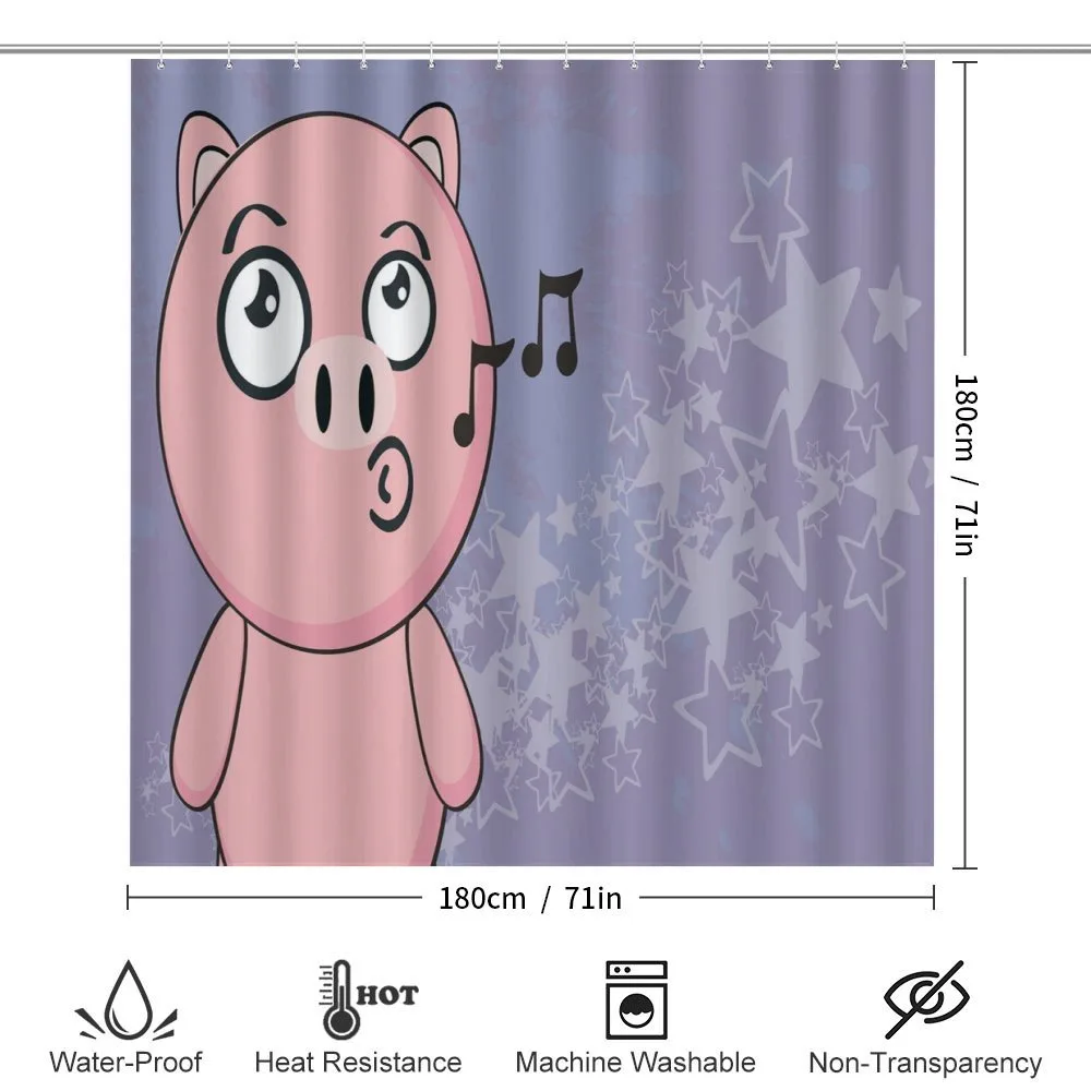 Farm Animal Singing Star Motifs — Detail 2