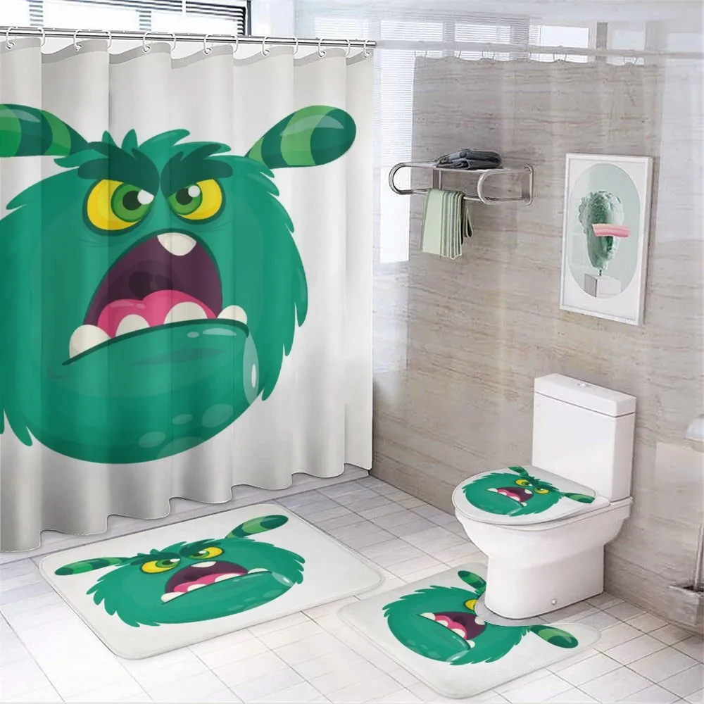 Fluffy Angry Monster Cartoon — Your design