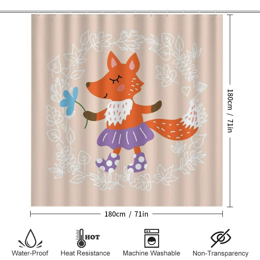Fox with Clothing Flowers — Detail 2
