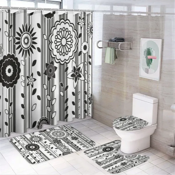Funky Blossoms on a shower curtain