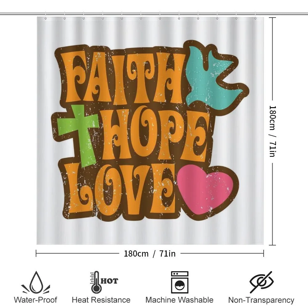 Grunge Faith Hope Words — Detail 2
