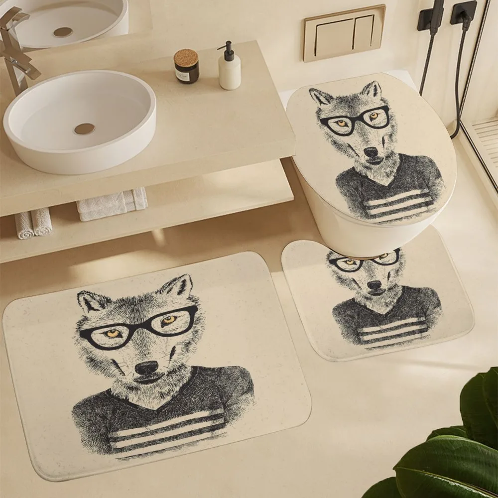 Hand Drawn Wolf and Glasses — Detail 5
